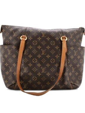 Louis Vuitton Totally Tote MM Brown Leather